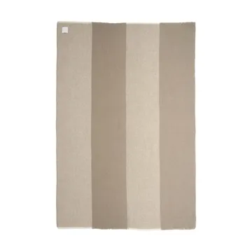 Row wełniany pled w paski - Beżowy, 120x185cm - Scandi Living