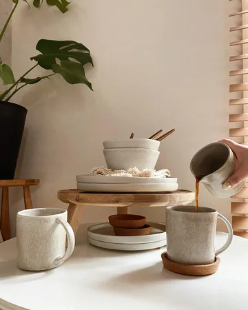 Sandsbro talerz głęboki jasnoszara, Ø23 cm, 8-pak - Scandi Living