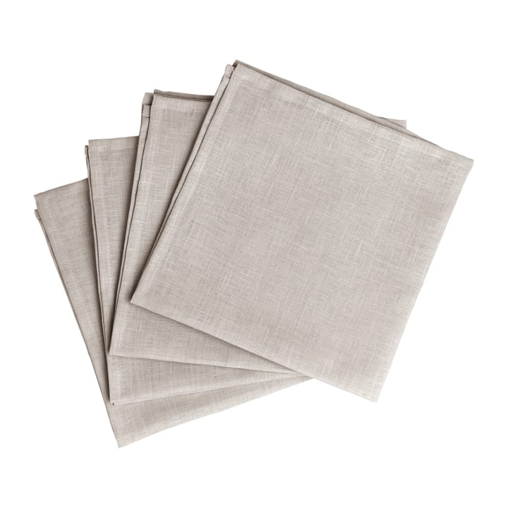 Serwetki lniane Clean 45x45 cm 4-pak - Greige - Scandi Living