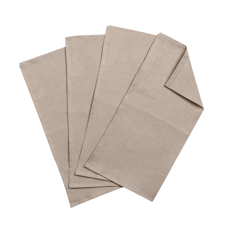 Serwetki lniane Clean 45x45 cm 4-pak - piaskowy - Scandi Living