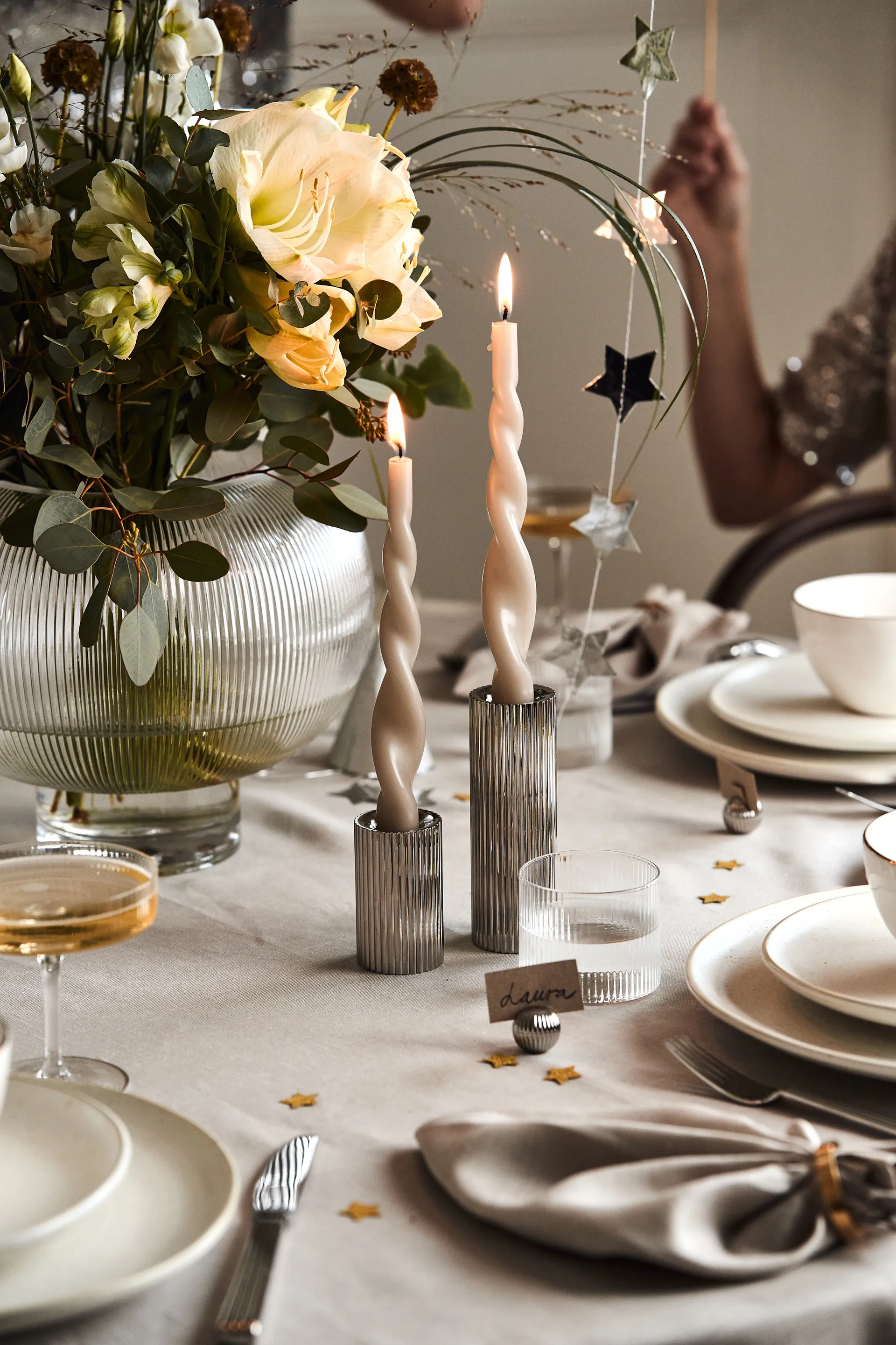 Serwetki lniane Clean 45x45 cm 4 szt, Greige (jasnobeżowe) Scandi Living