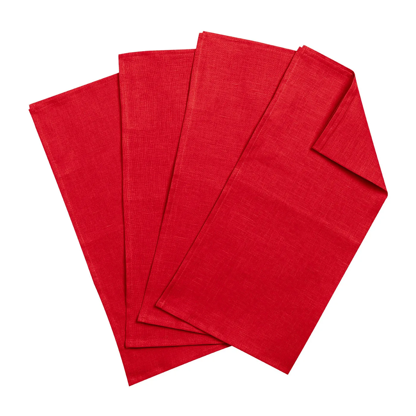 Serwetki lniane Clean 45x45 cm 4 szt, Red (czerwone) Scandi Living