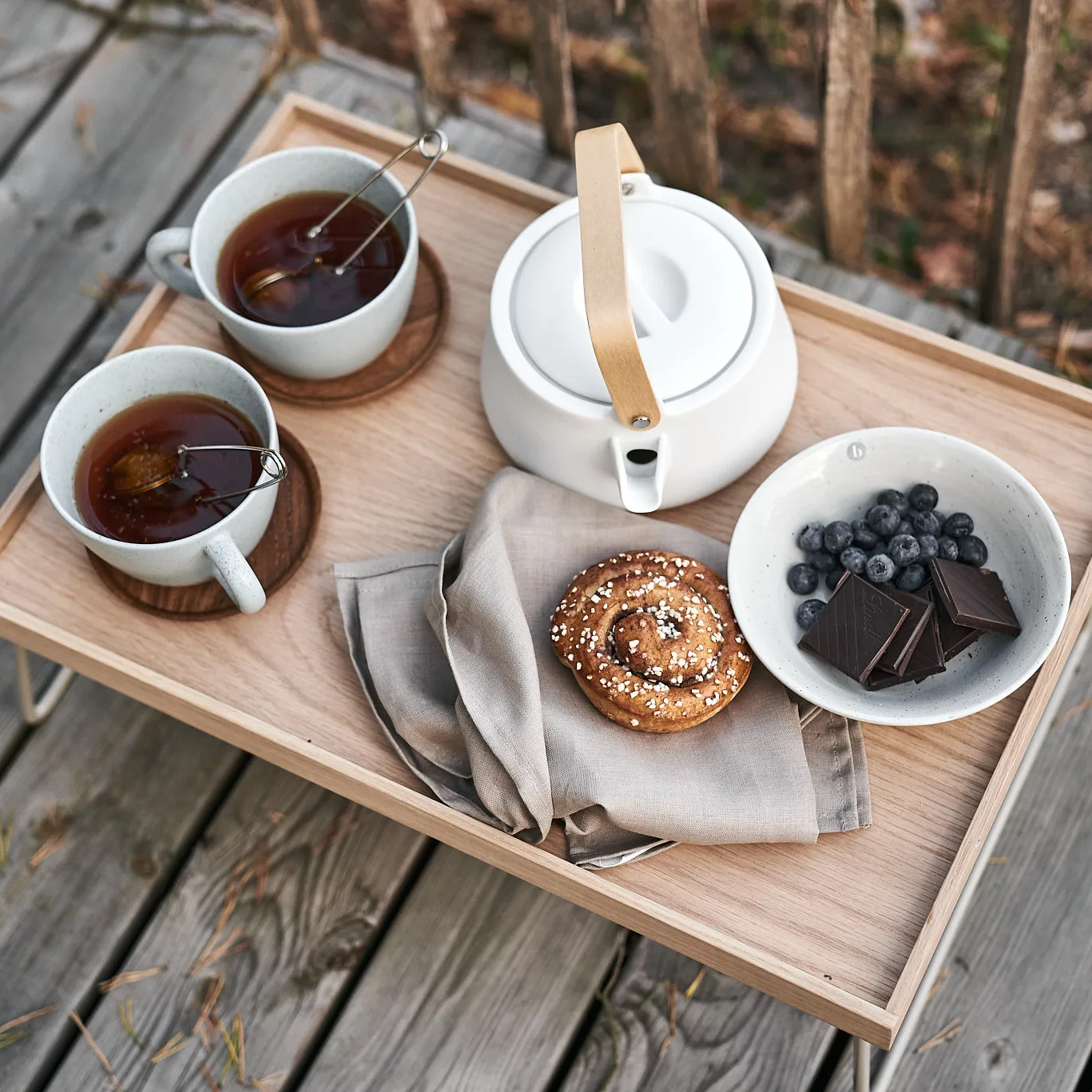 Serwetki lniane Clean 45x45 cm 4 szt, Sand (ciemnobeżowe) Scandi Living