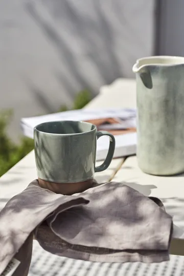 Serwetki lniane Clean 45x45 cm 4 szt - Smokey Blue (szaroniebieskie) - Scandi Living