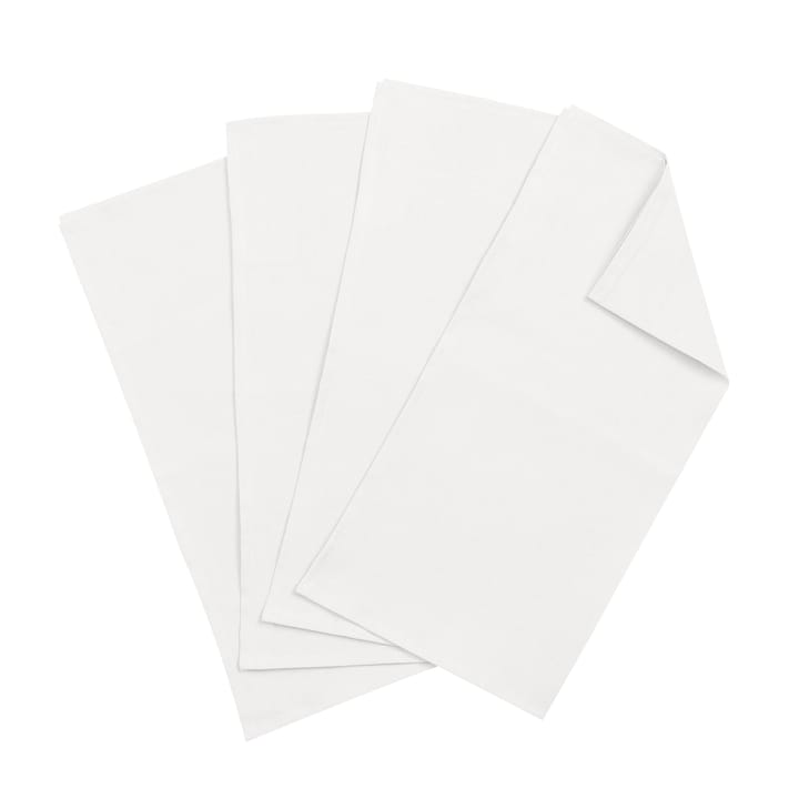Serwetki lniane Clean 45x45 cm 4 szt - White (białe) - Scandi Living