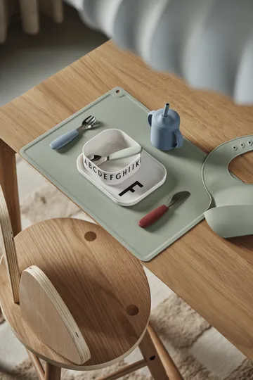 Silikonowy kubek Idun ze słomką 120 ml - Blue - Scandi Living