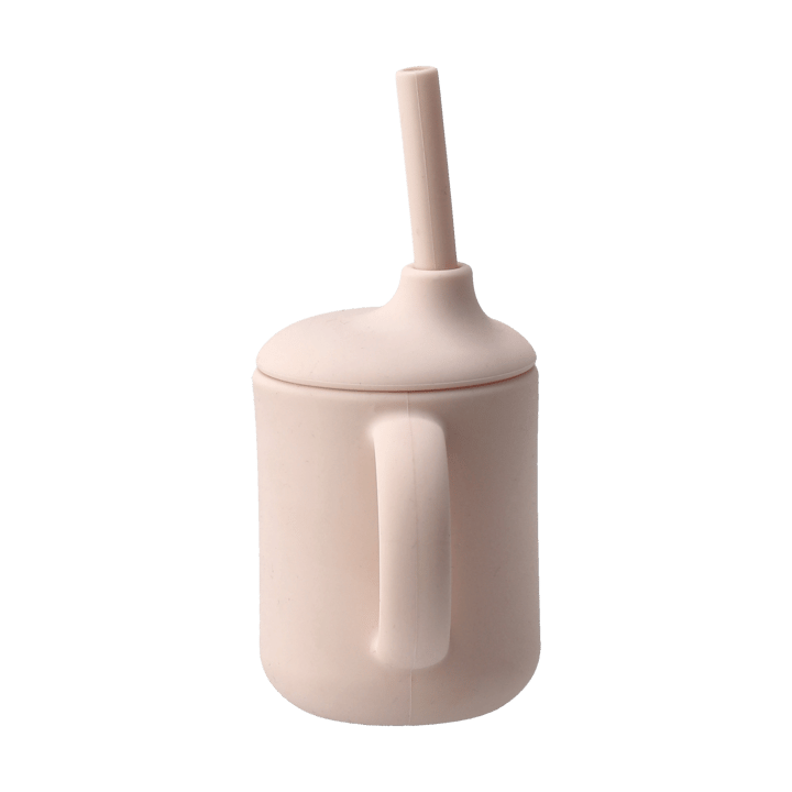 Silikonowy kubek Idun ze słomką 120 ml, Blush Scandi Living