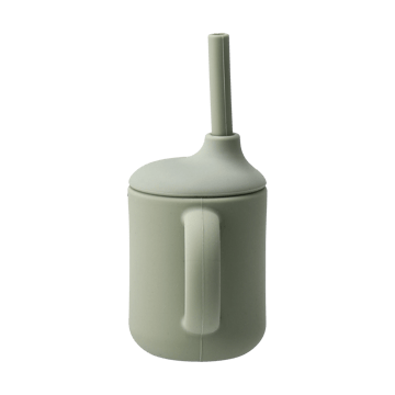Silikonowy kubek Idun ze słomką 120 ml - Green - Scandi Living