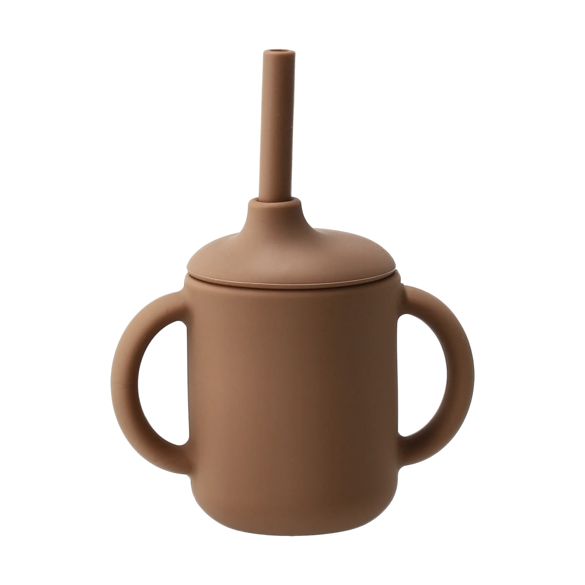 Silikonowy kubek Idun ze słomką 120 ml, Hazel Scandi Living