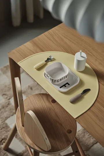 Silikonowy kubek Idun ze słomką 120 ml - Vanilla - Scandi Living