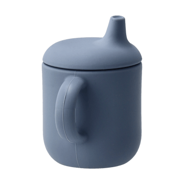 Silikonowy kubek niekapek Elvie 180 ml - Blue - Scandi Living