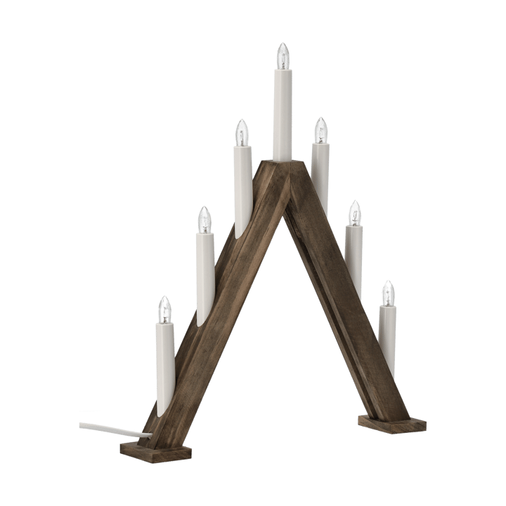 Świecznik adwentowy Nord 40 cm, Ciemnobejcowany Scandi Living
