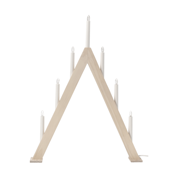 Świecznik adwentowy Nord 60 cm - Biało-laquerowany - Scandi Living