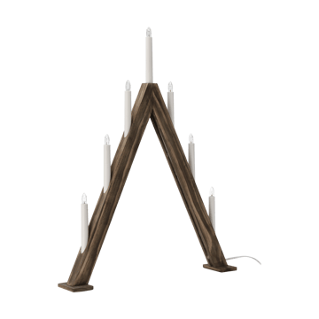 Świecznik adwentowy Nord 60 cm - Ciemnobejcowany - Scandi Living