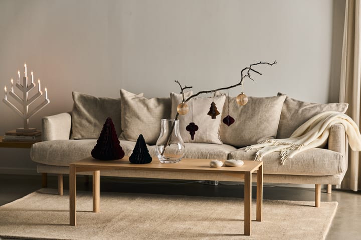 Świecznik adwentowy Pine 62 cm, Bejcowany na biało Scandi Living