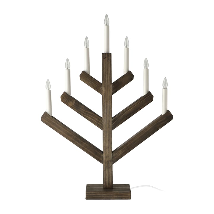 Świecznik adwentowy Pine 62 cm - Bejcowany na ciemno - Scandi Living