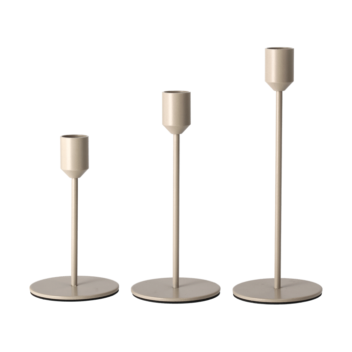 Świecznik Glare 14 cm, Beżowy Scandi Living