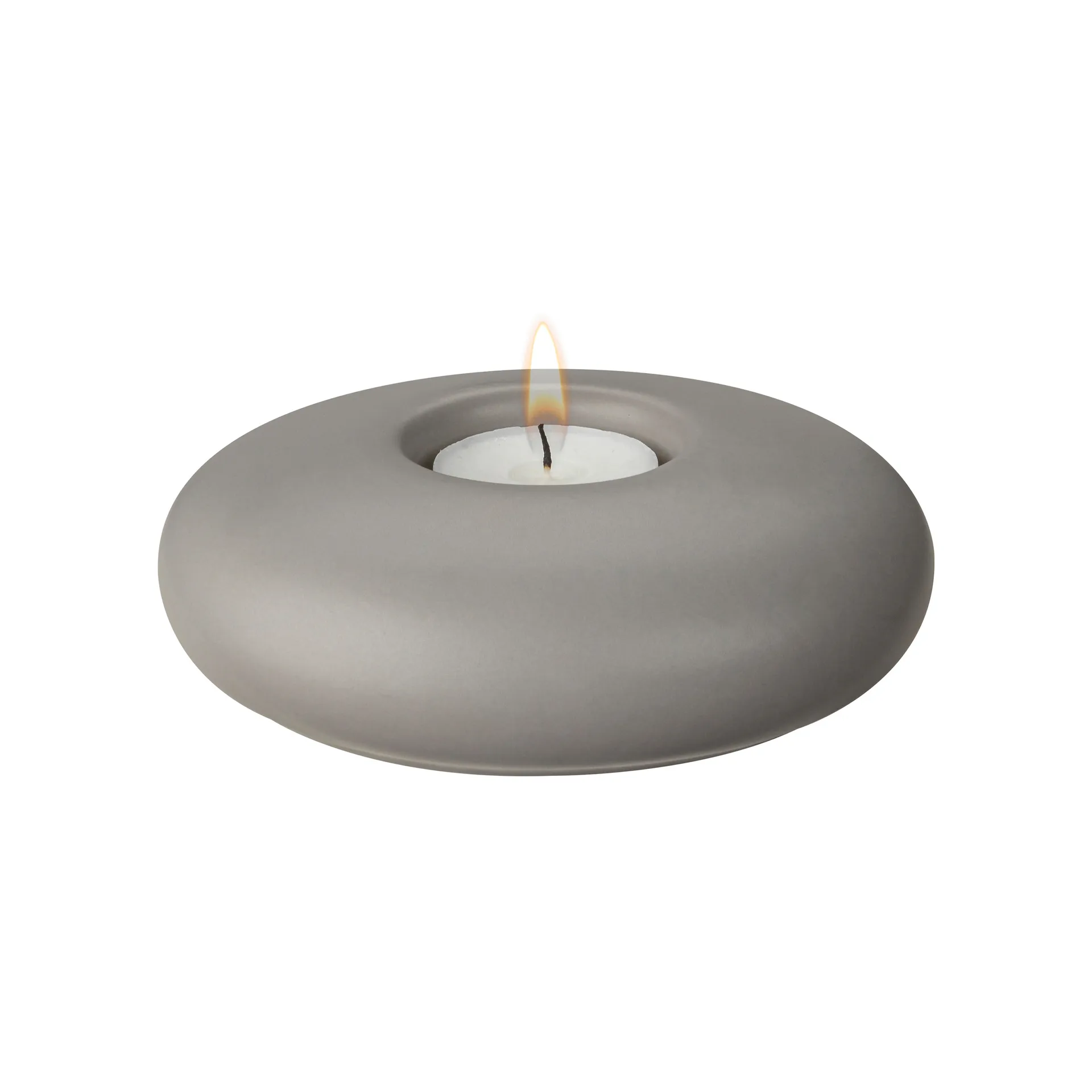 Świecznik Stone Ø13 cm, Szary Scandi Living