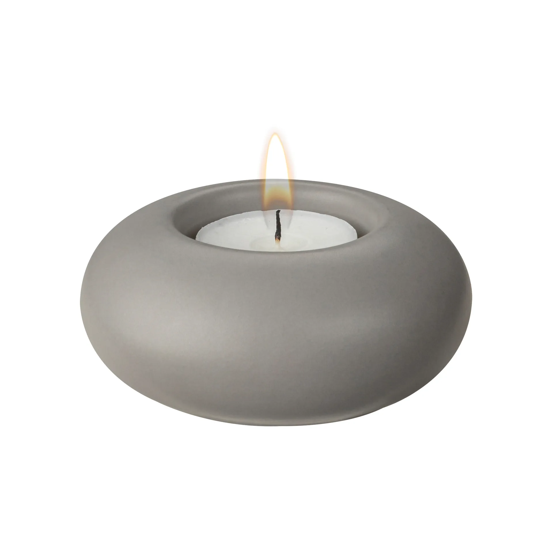 Świecznik Stone Ø9 cm, Szary Scandi Living