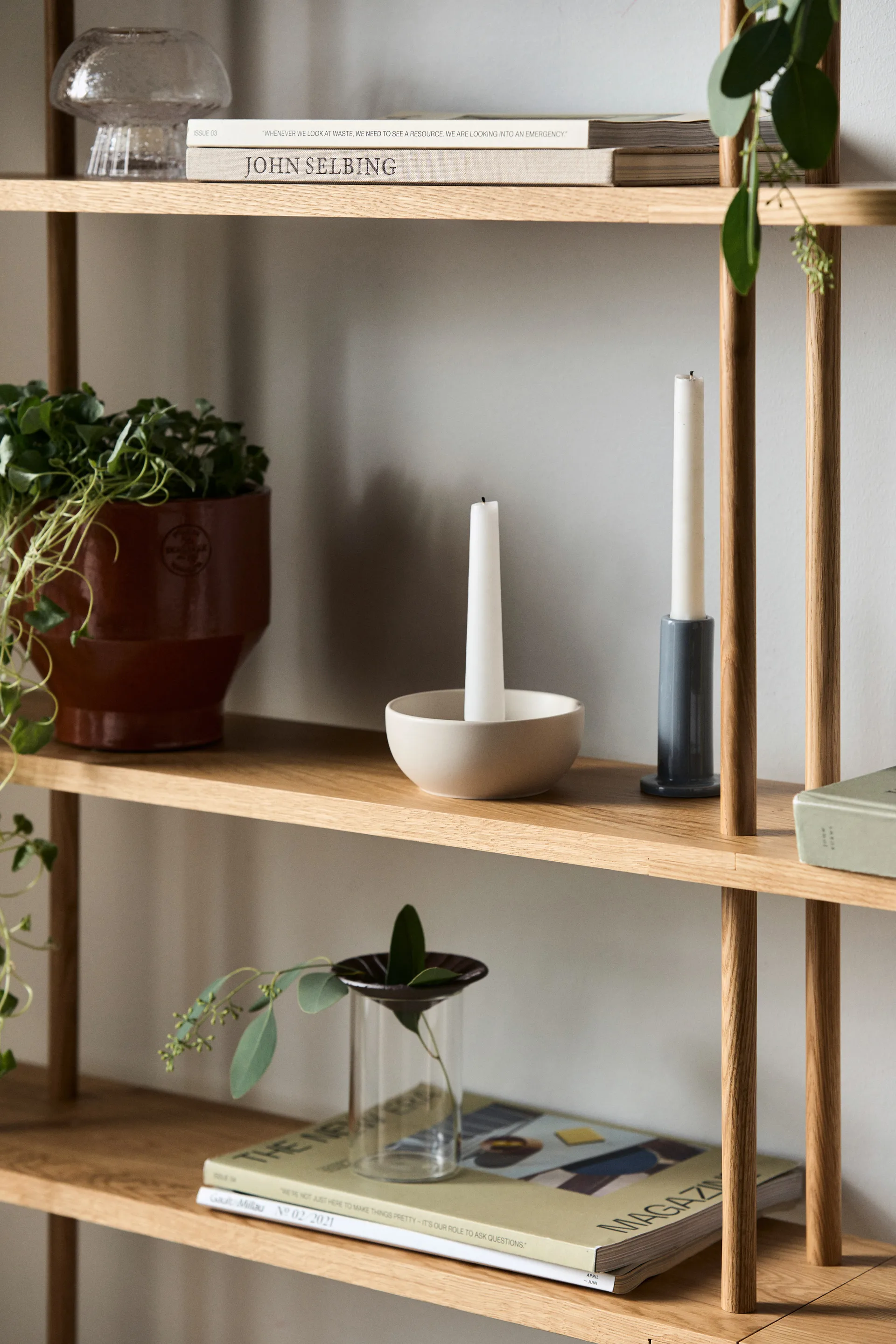 Świecznik Valley Ø12 cm, Beżowy Scandi Living