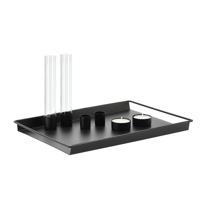 Tacka z akcesoriami Draw 22x32 cm - Czarny - Scandi Living