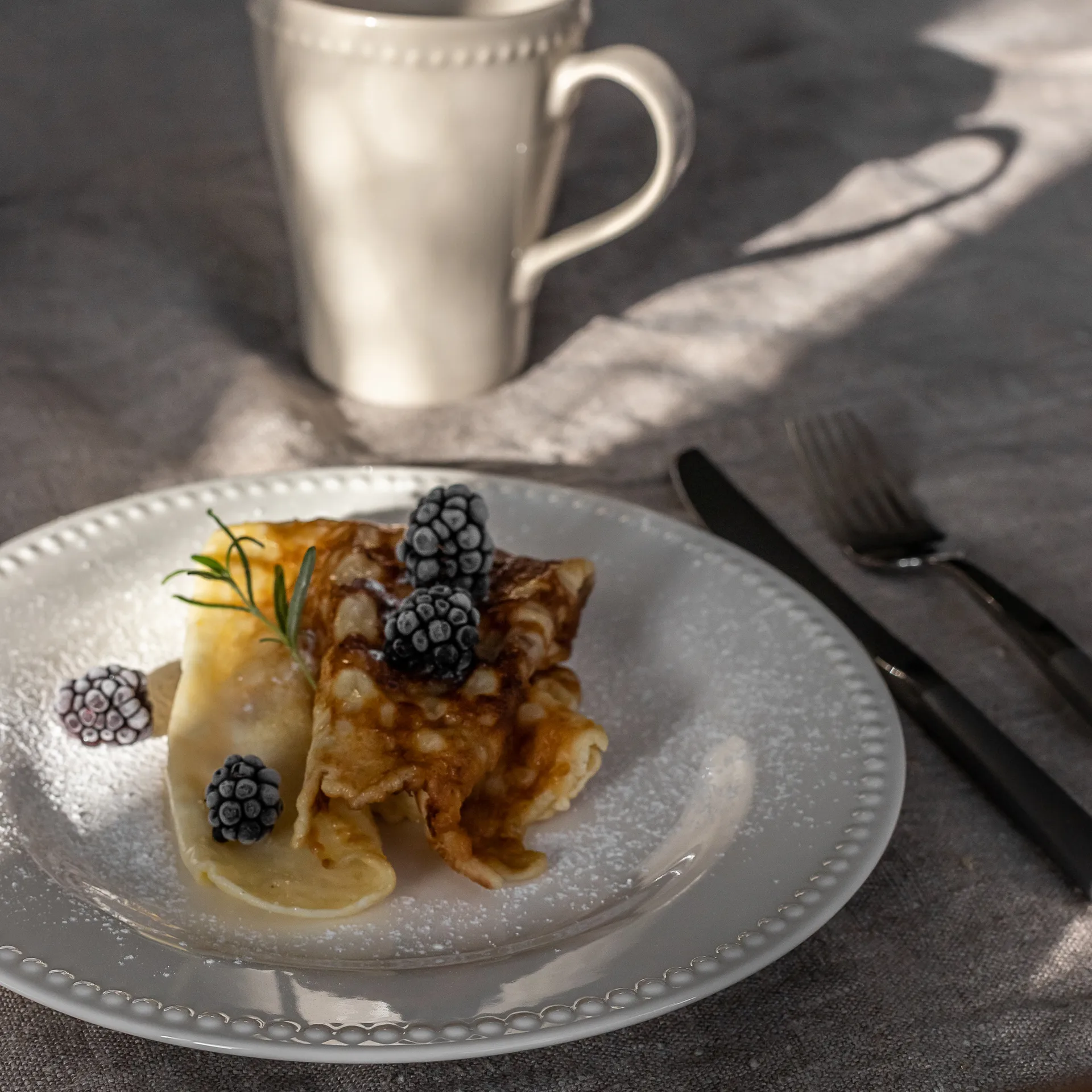 Talerz Dots 22 cm 4 szt. , Kremowy Scandi Living