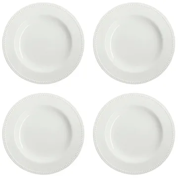 Talerz Dots 28 cm 4 szt. - Kremowy - Scandi Living