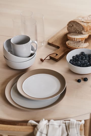 Talerz Fossil Ø21 cm - Biały - Scandi Living