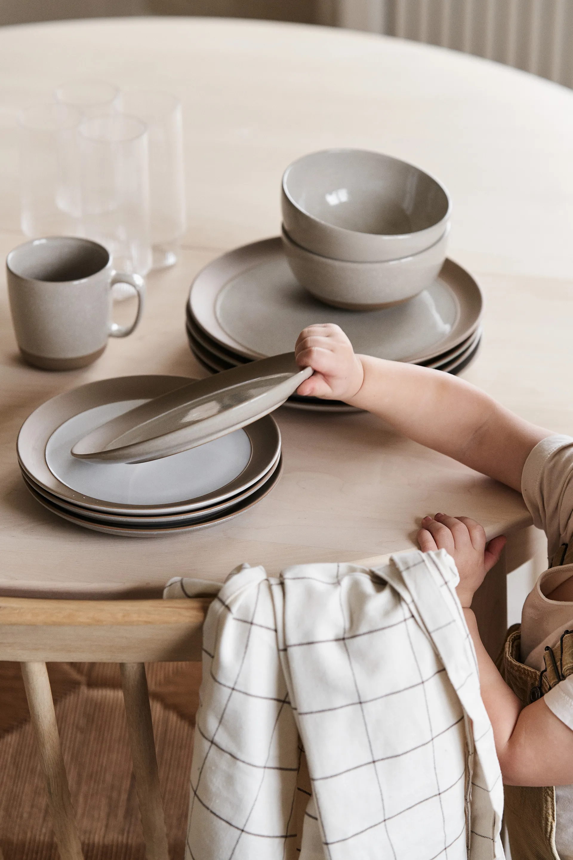 Talerz Fossil Ø21 cm, Biały Scandi Living