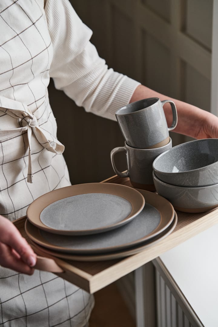 Talerz Fossil Ø21 cm, Szary Scandi Living