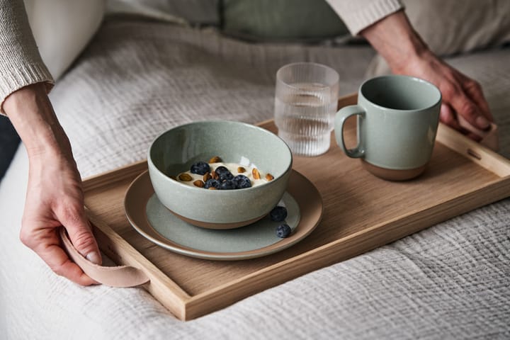 Talerz Fossil Ø21 cm, Zielony Scandi Living