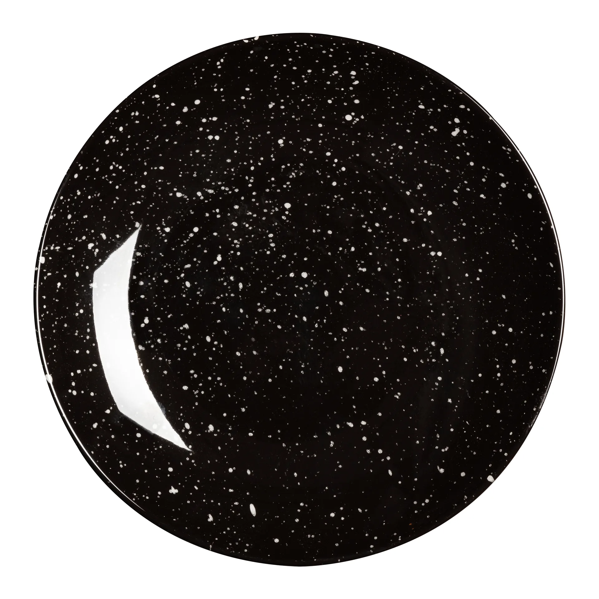 Talerz Freckle Ø20 cm, Czarny Scandi Living