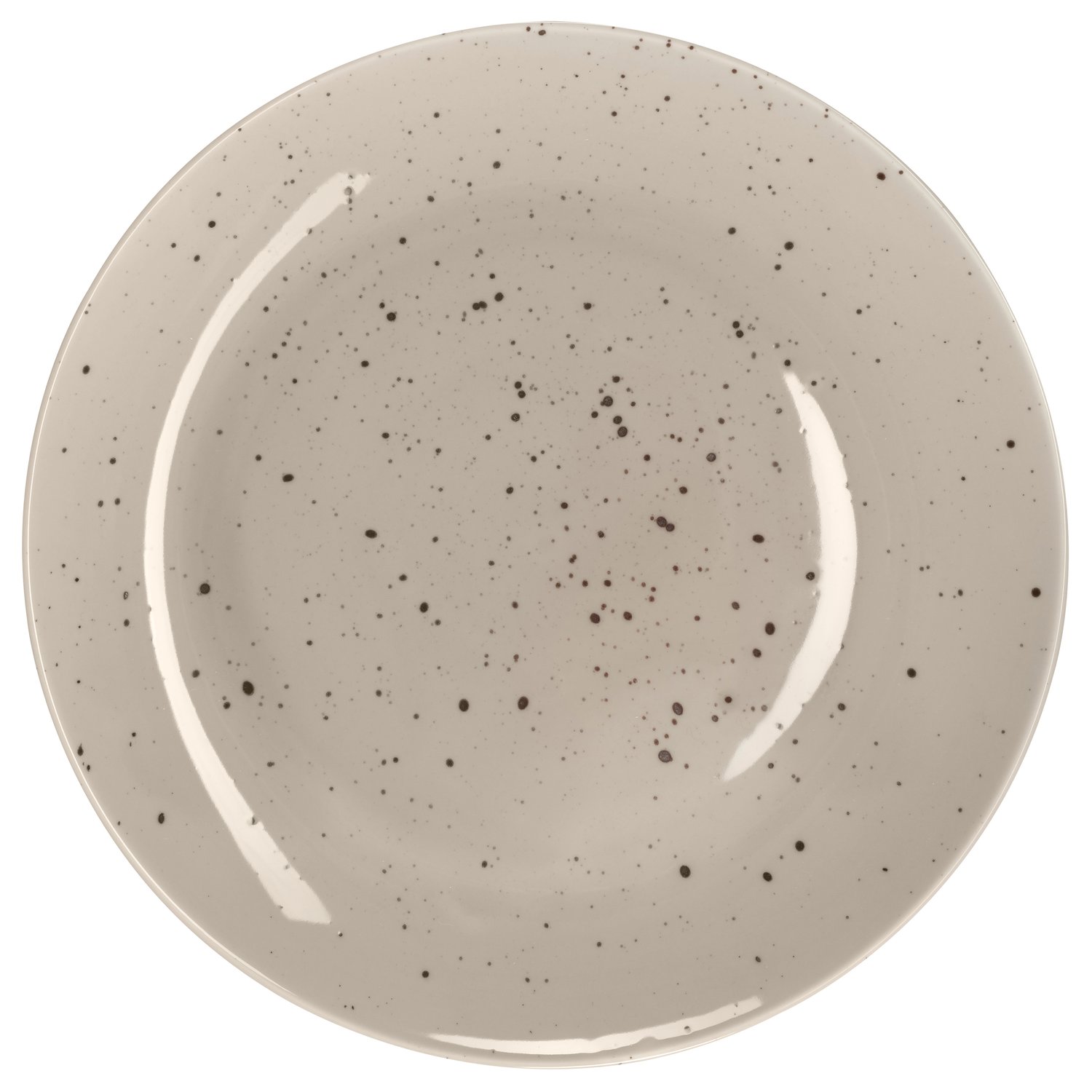 Scandi Living Talerz Freckle Ø26 cm Beżowy | Skandynawski Design | Talerze obiadowe | Beżowy