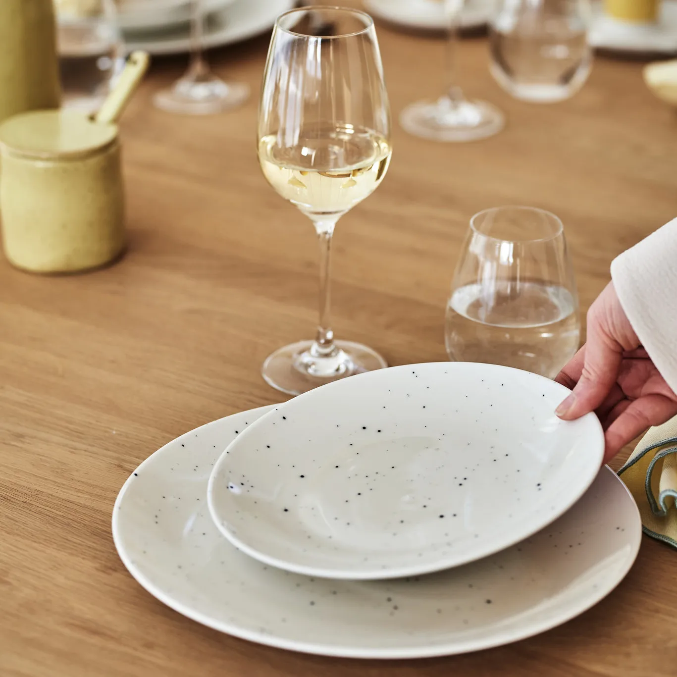 Talerz Freckle Ø26 cm, Biały Scandi Living