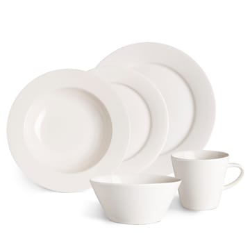Talerz głęboki Lime 23 cm 4-pak - biały - Scandi Living
