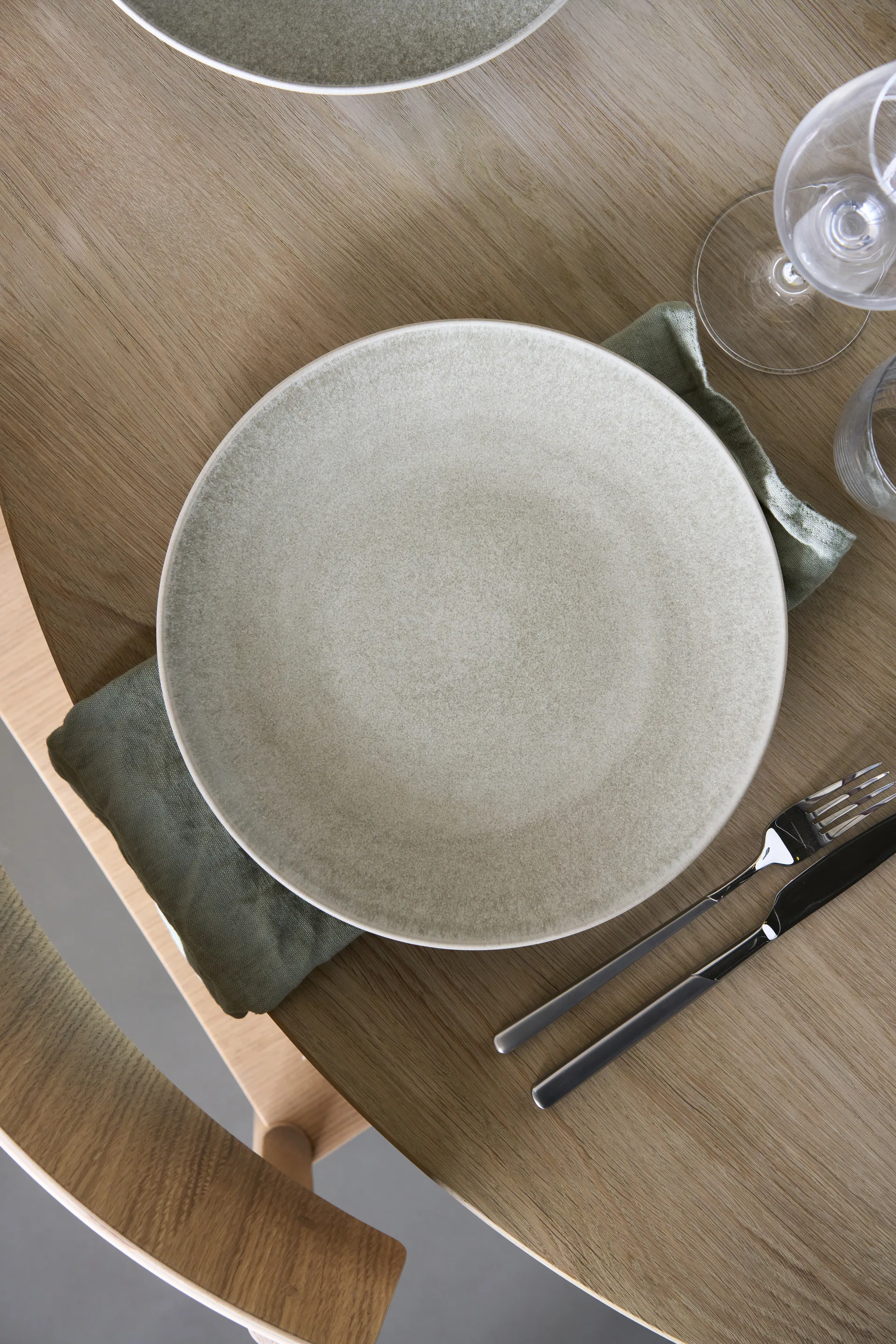 Talerz Terra, Beżowy kamionkowa, Ø26,5 cm Scandi Living