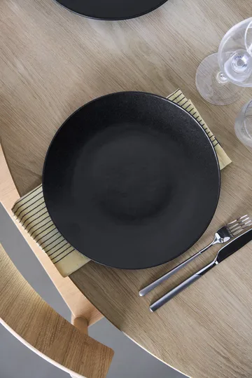 Talerz Terra - Czarny kamionkowa, Ø26,5 cm - Scandi Living