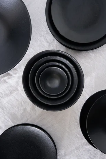 Talerz Terra - Czarny kamionkowa, Ø26,5 cm - Scandi Living