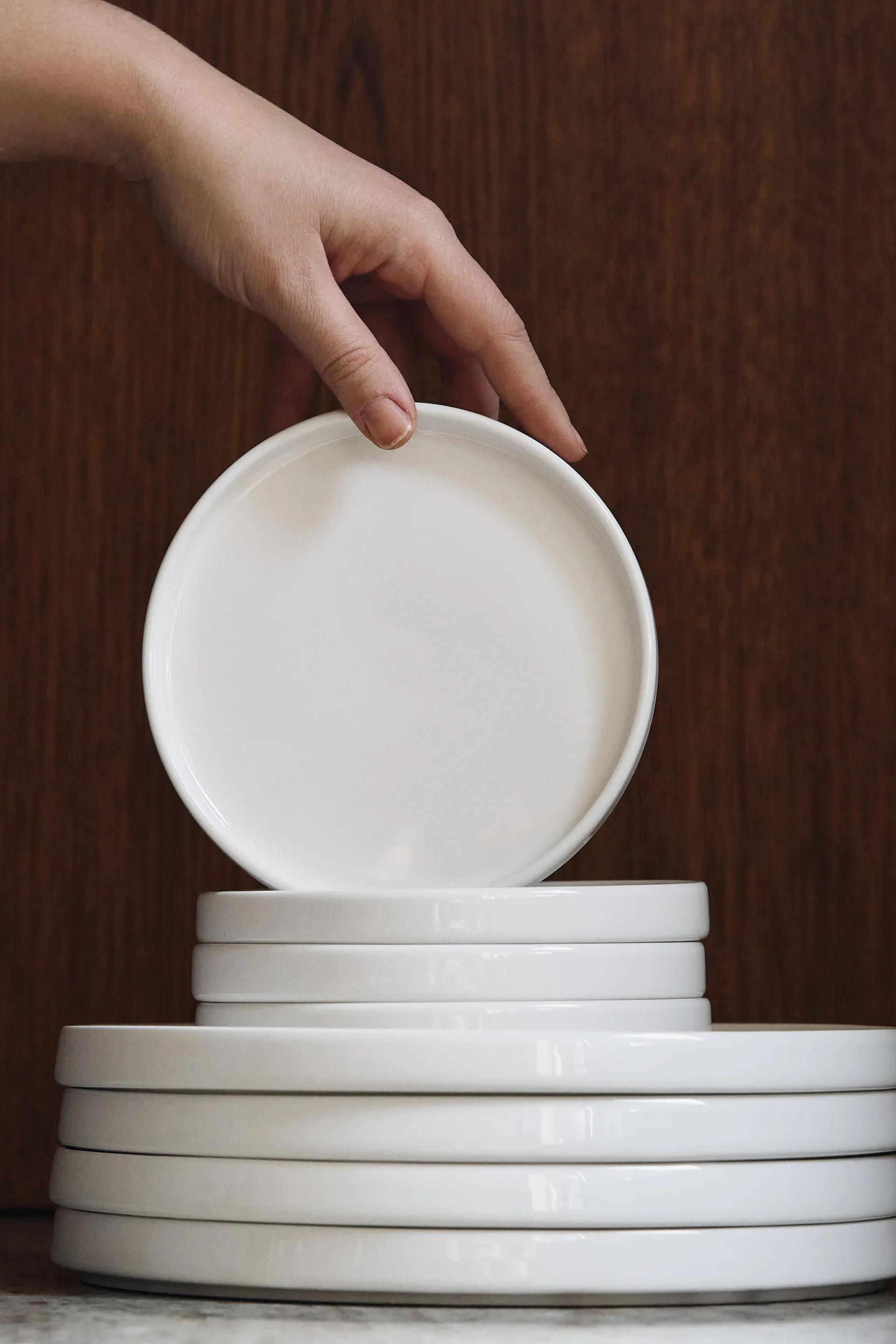 Taper zestaw zastawy stołowej 12 elementy - Biały Scandi Living