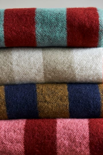 Wełniany koc Aisles 130x180 cm - Czerwony - Scandi Living
