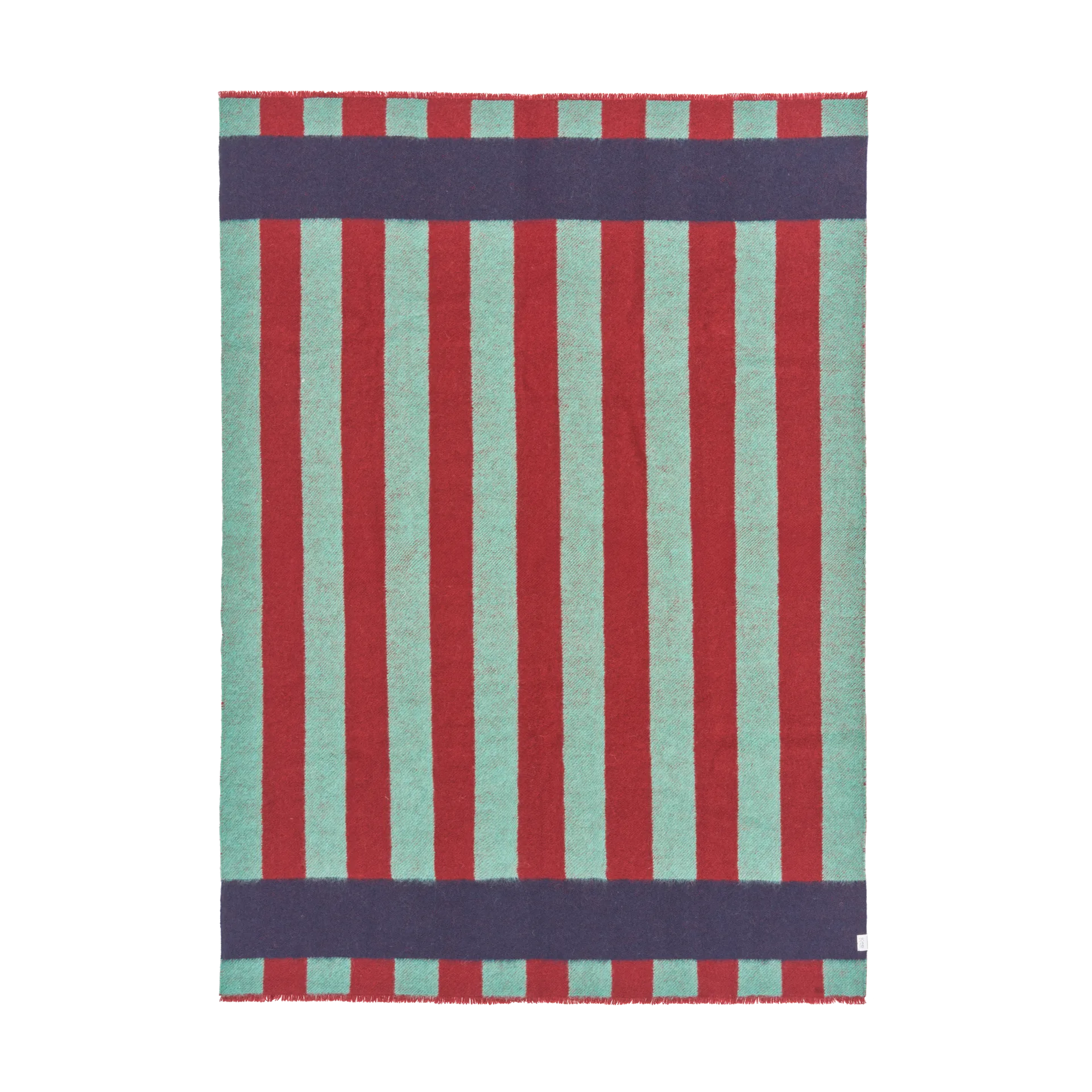 Wełniany koc Aisles 130x180 cm, Zielony Scandi Living