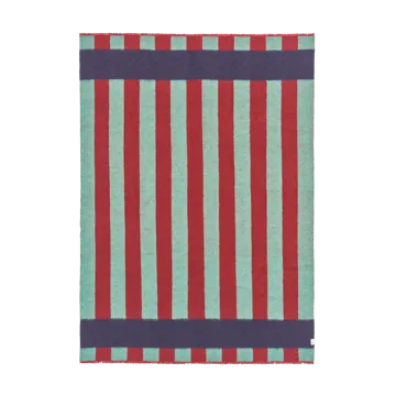 Wełniany koc Aisles 130x180 cm - Zielony - Scandi Living