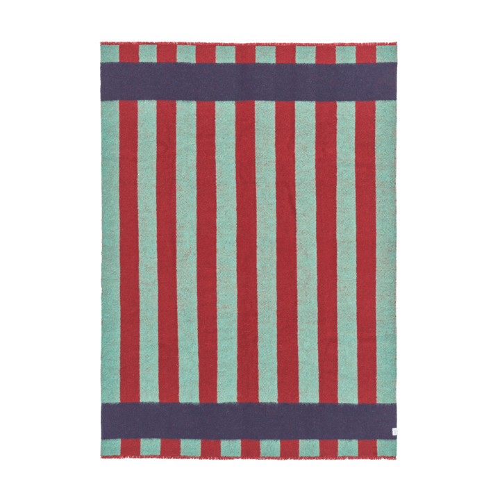 Wełniany koc Aisles 130x180 cm - Zielony - Scandi Living