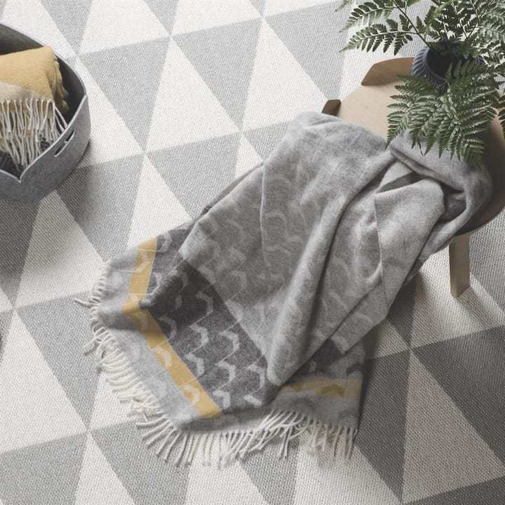 Wełniany koc Arrow, Mustard Scandi Living