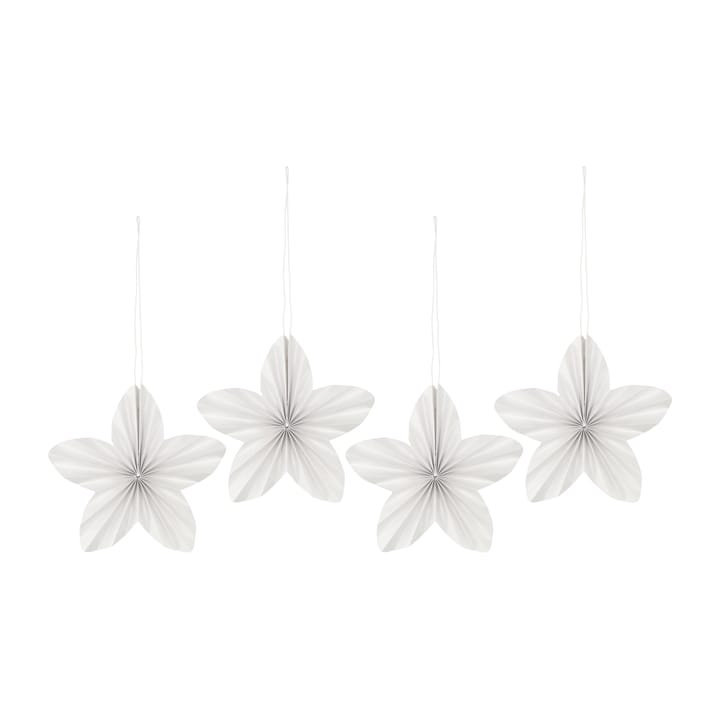Wisząca ozdoba świąteczna Twinkle 4-pak - Biały - Scandi Living
