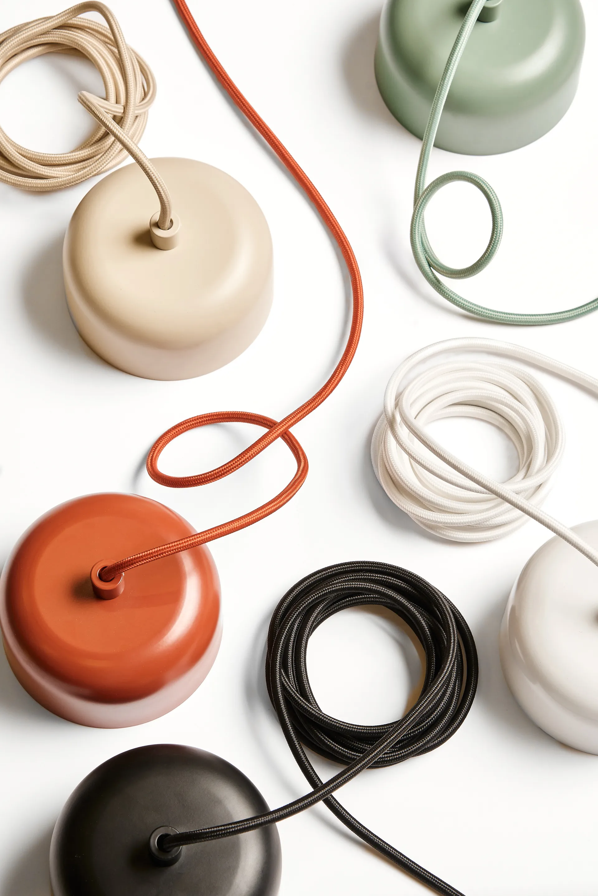 Zawieszenie sufitowe z przewodem 250 cm, Czerwone Scandi Living