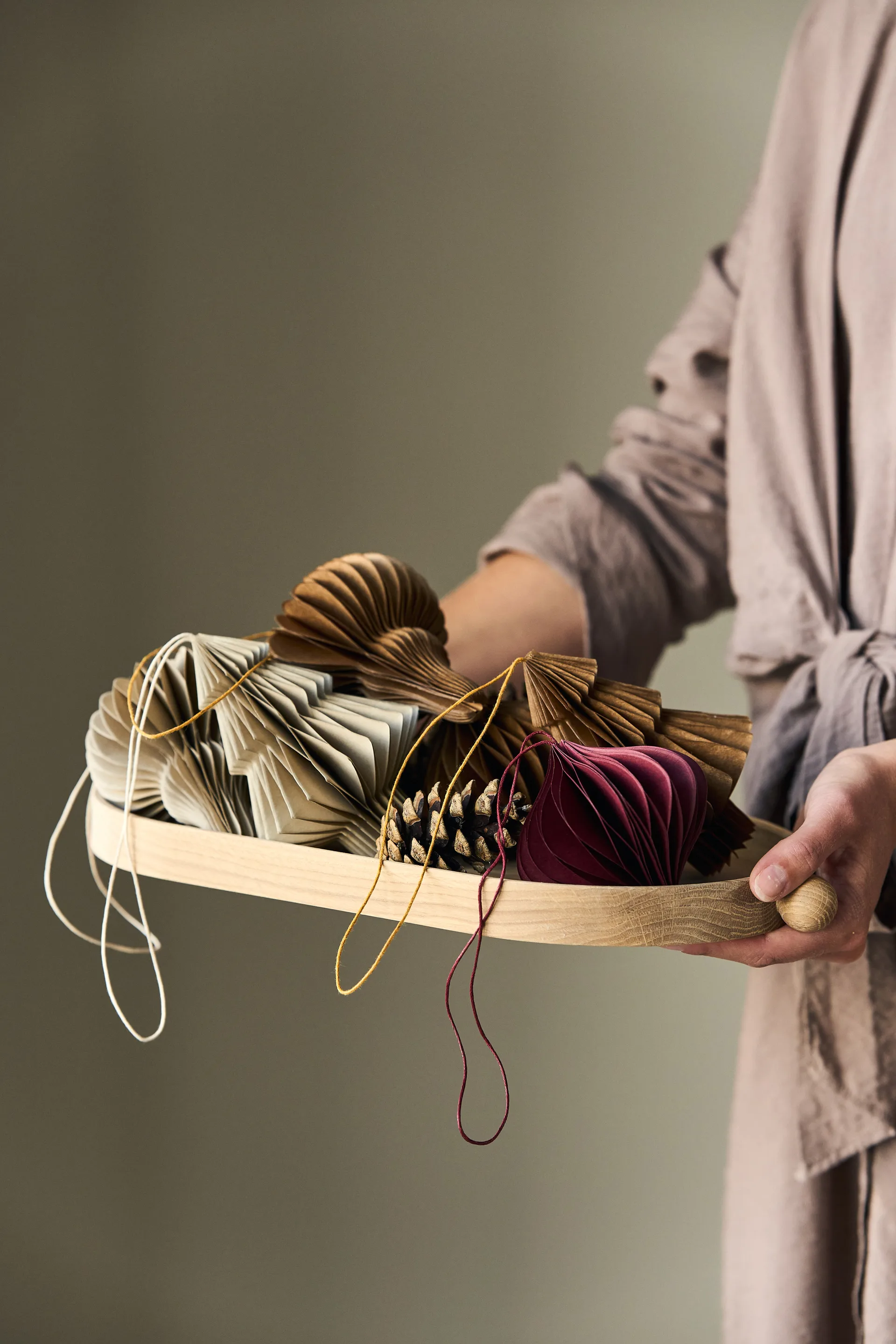 Zawieszka na choinkę Spira 4 szt., Beige Scandi Living