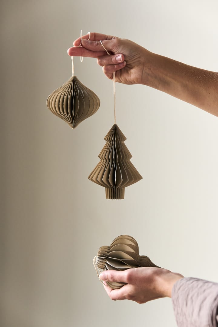 Zawieszka na choinkę Tree 4 szt., Beige Scandi Living