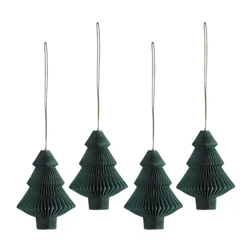 Zawieszka na choinkę Tree 4 szt. - Forest Green - Scandi Living