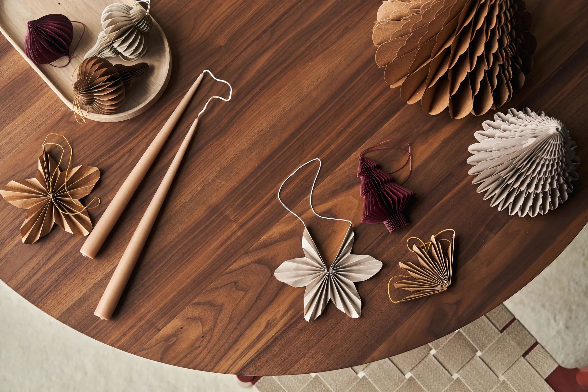 Zawieszka na choinkę Tree 4 szt., Red Scandi Living